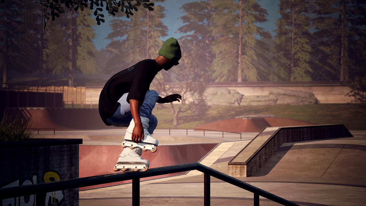 Rollout Inline park overview with rails, ramps, and open lines